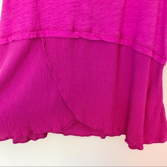 Anthropologie Little Yellow Button Pink Tank XS - Picture 5 of 12